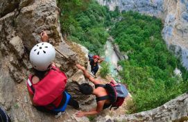 Remonté des gorges du Verdon par le sentier du Vidal