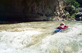 Avant le rapide dans le Verdon