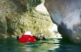 Passage sous terrain dans le Verdon